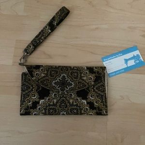 NWT: Hand sown wristlet!